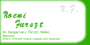 noemi furszt business card